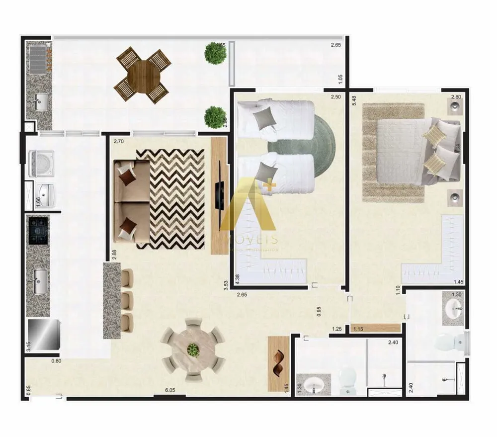 Apartamento, 2 quartos, 82 m² - Foto 15