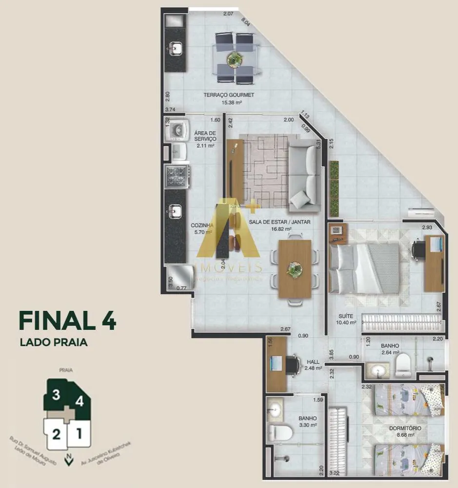 Apartamento, 2 quartos, 75 m² - Foto 1