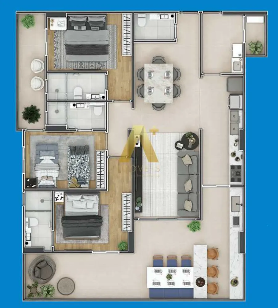 Apartamento, 3 quartos, 136 m² - Foto 8