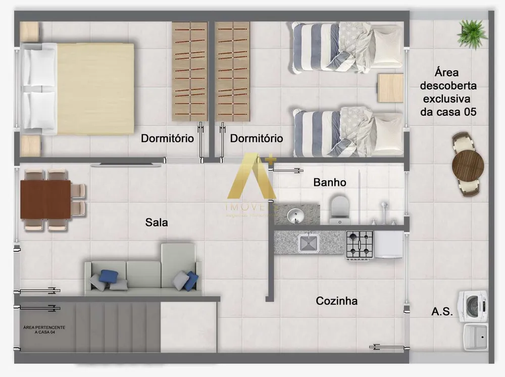Casa de Condomínio, 2 quartos - Foto 6