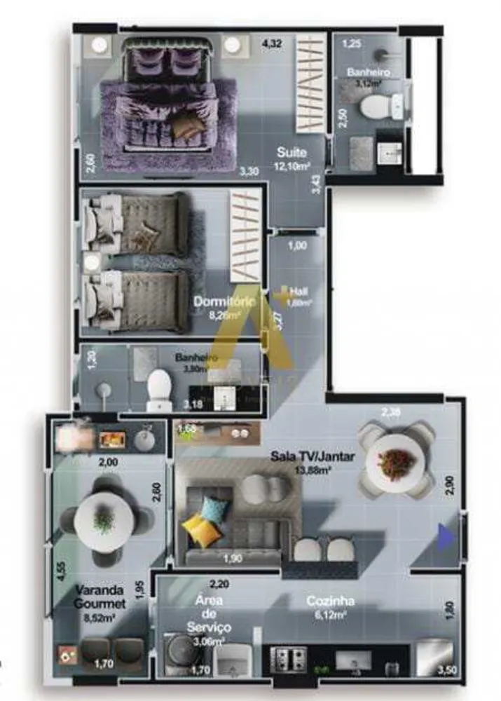Apartamento, 2 quartos, 71 m² - Foto 6