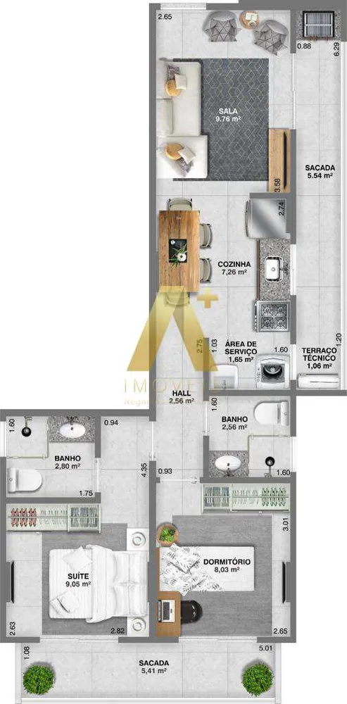 Apartamento, 2 quartos, 63 m² - Foto 8