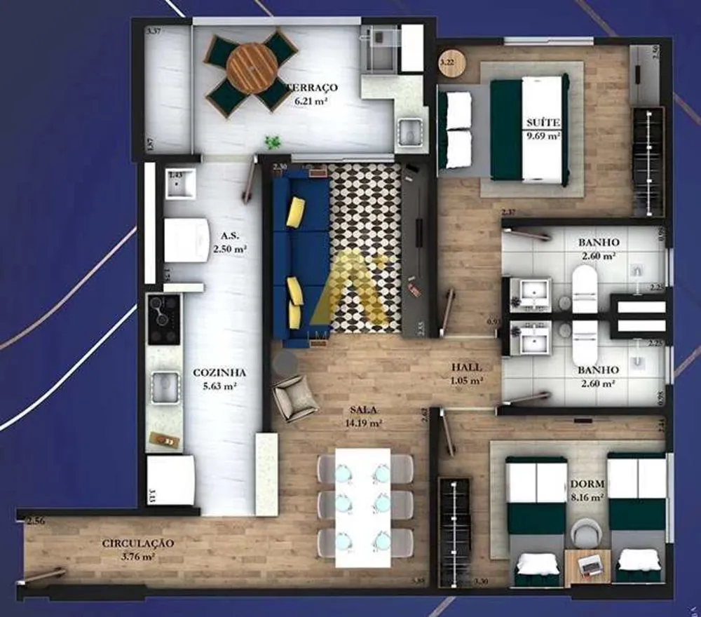 Apartamento, 2 quartos, 65 m² - Foto 14