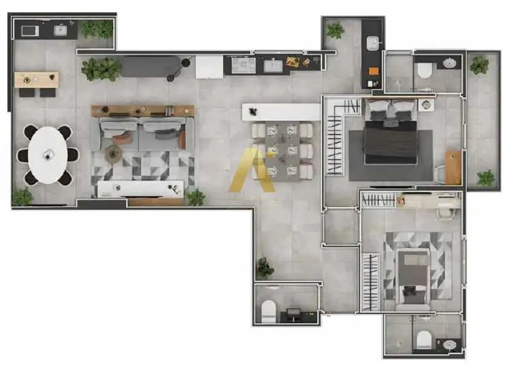 Apartamento, 2 quartos, 94 m² - Foto 7