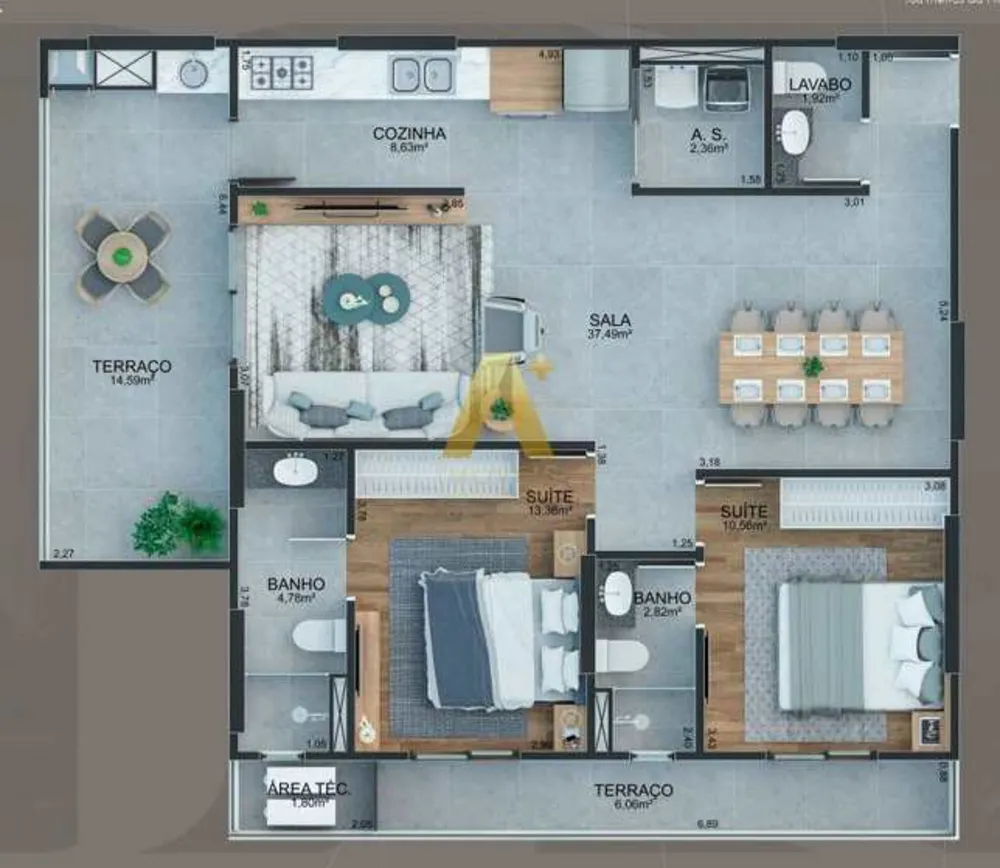 Apartamento, 2 quartos, 81 m² - Foto 5