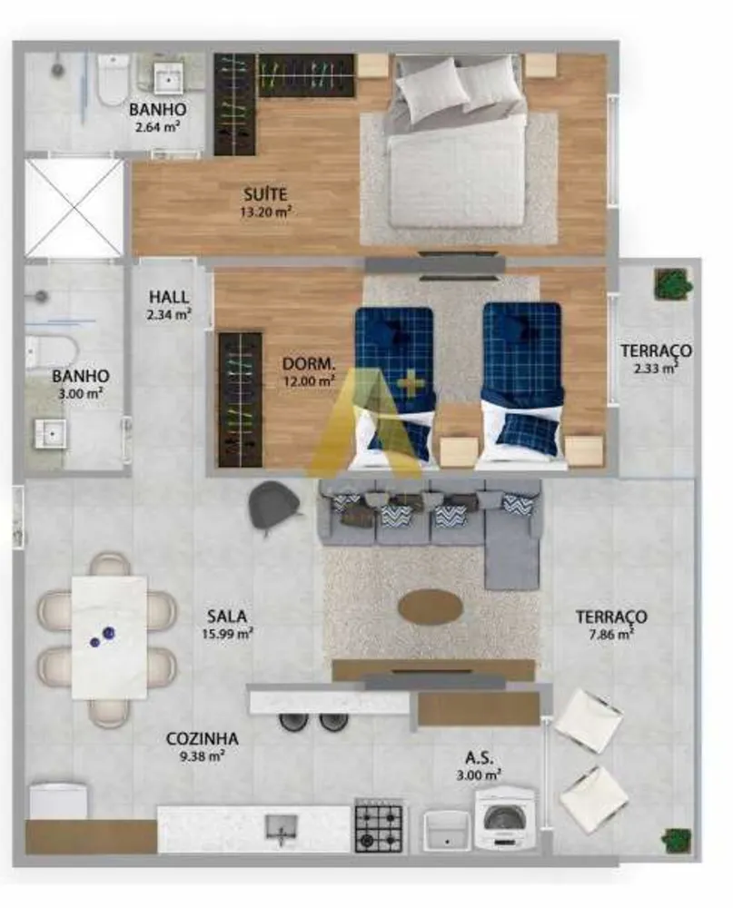 Apartamento, 2 quartos, 79 m² - Foto 5