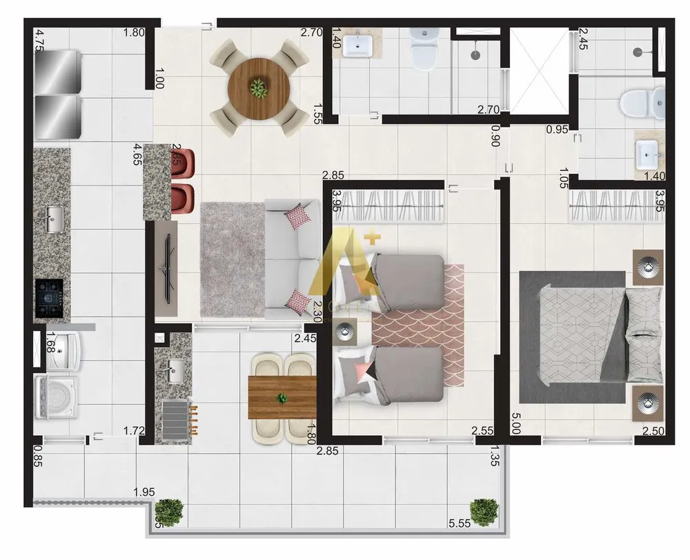 Apartamento, 2 quartos, 79 m² - Foto 7