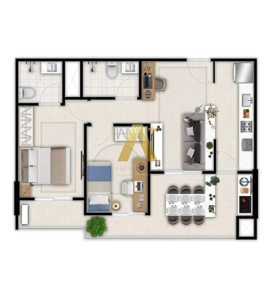 Apartamento, 2 quartos, 72 m² - Foto 8