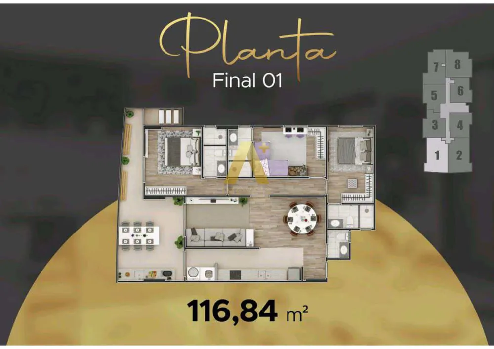 Apartamento, 3 quartos, 116 m² - Foto 6