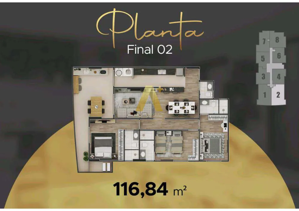 Apartamento, 3 quartos, 116 m² - Foto 7