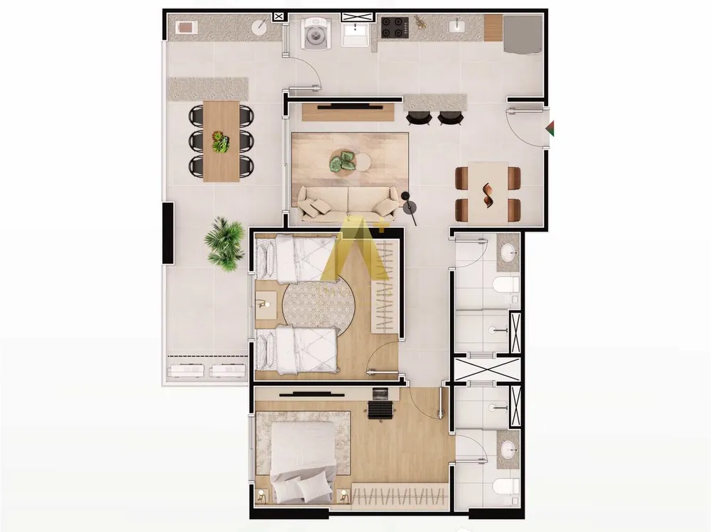 Apartamento, 2 quartos, 85 m² - Foto 5