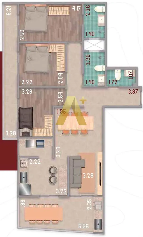 Apartamento, 3 quartos, 77 m² - Foto 4