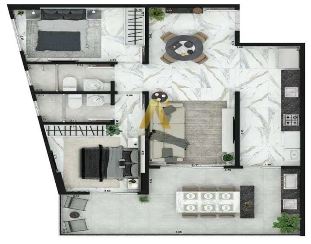 Apartamento, 2 quartos, 85 m² - Foto 8