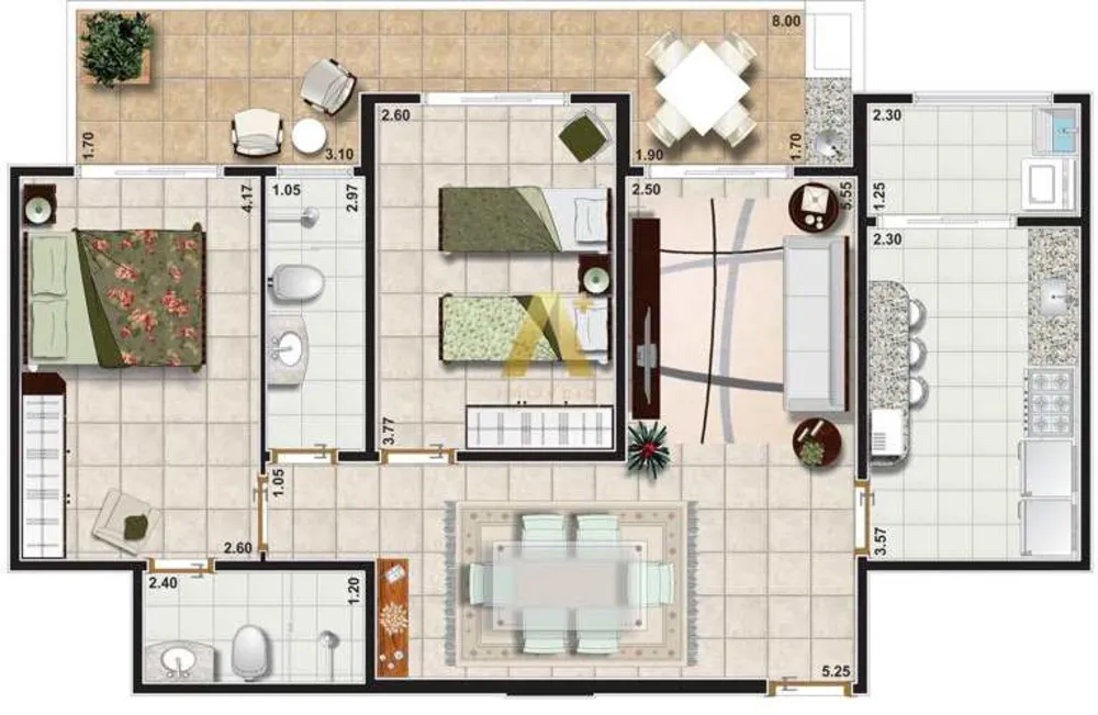 Apartamento, 2 quartos, 88 m² - Foto 5