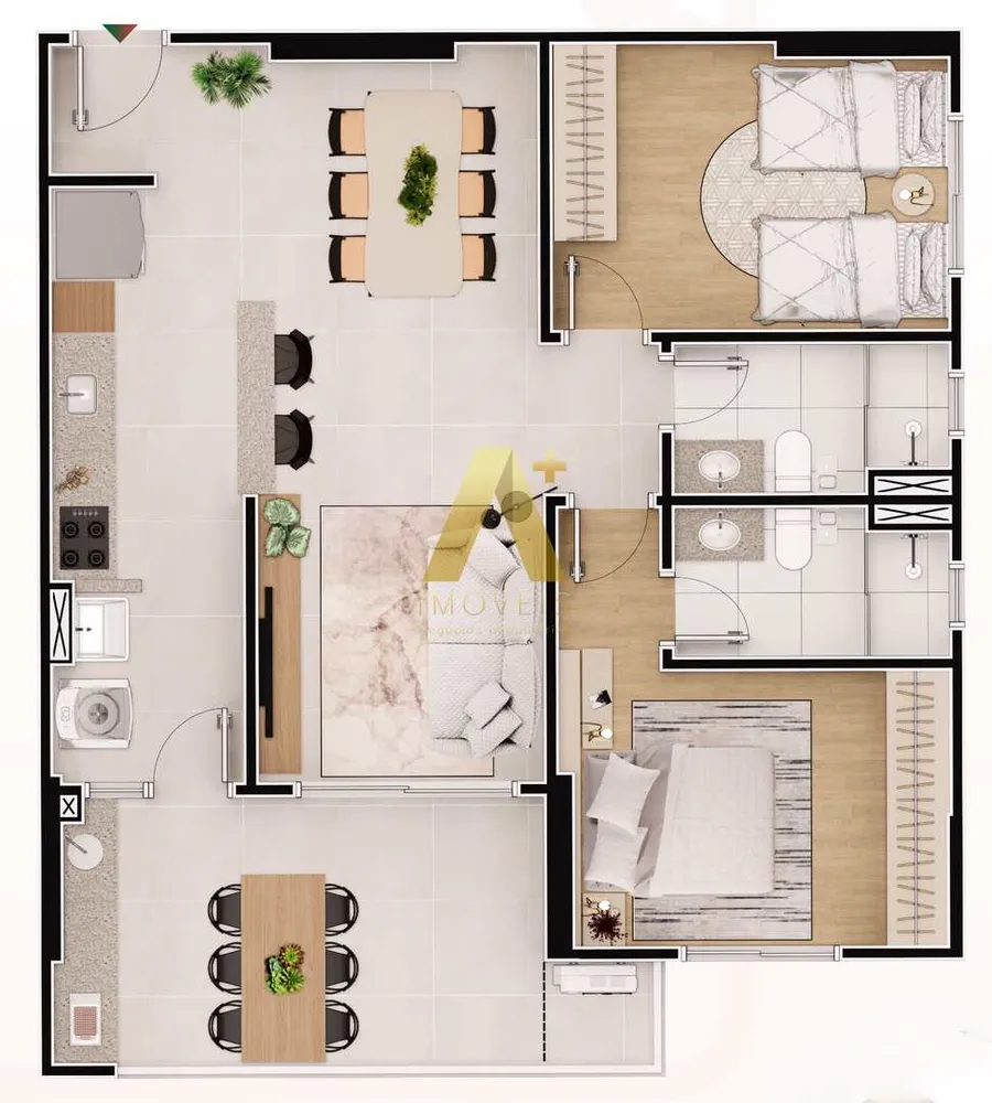 Apartamento, 2 quartos, 83 m² - Foto 6