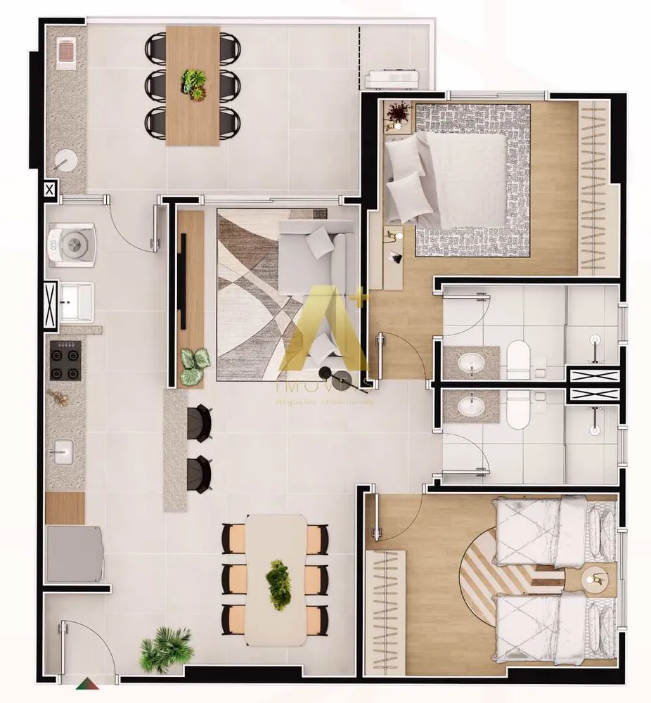 Apartamento, 2 quartos, 83 m² - Foto 4