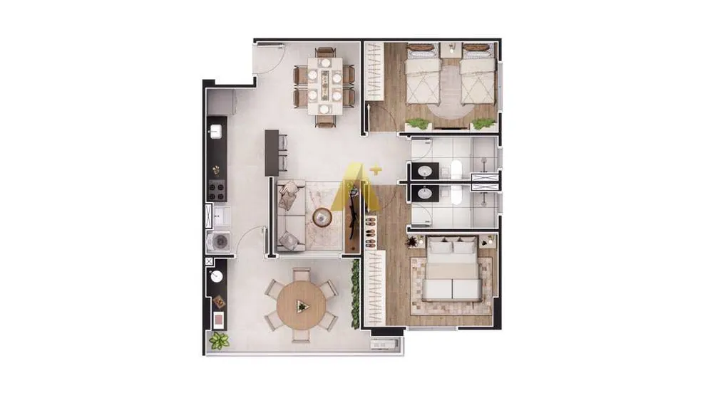 Apartamento, 2 quartos, 76 m² - Foto 4