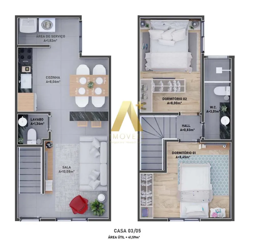 Casa de Condomínio, 2 quartos - Foto 4