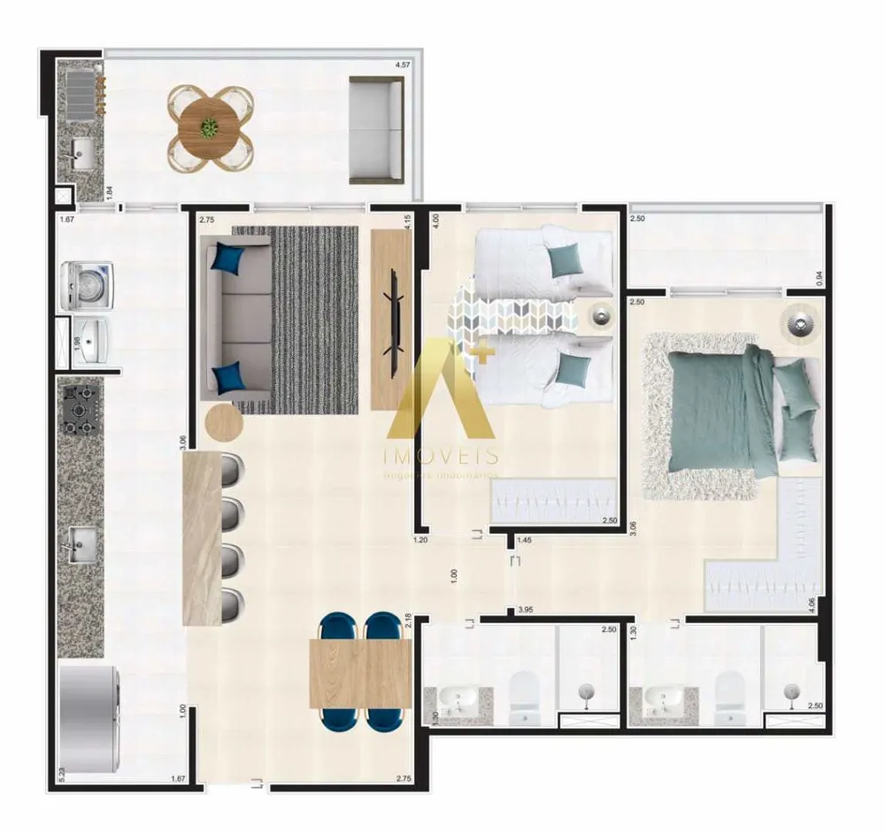 Apartamento, 2 quartos, 82 m² - Foto 16