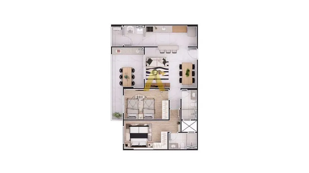 Apartamento, 2 quartos, 83 m² - Foto 8