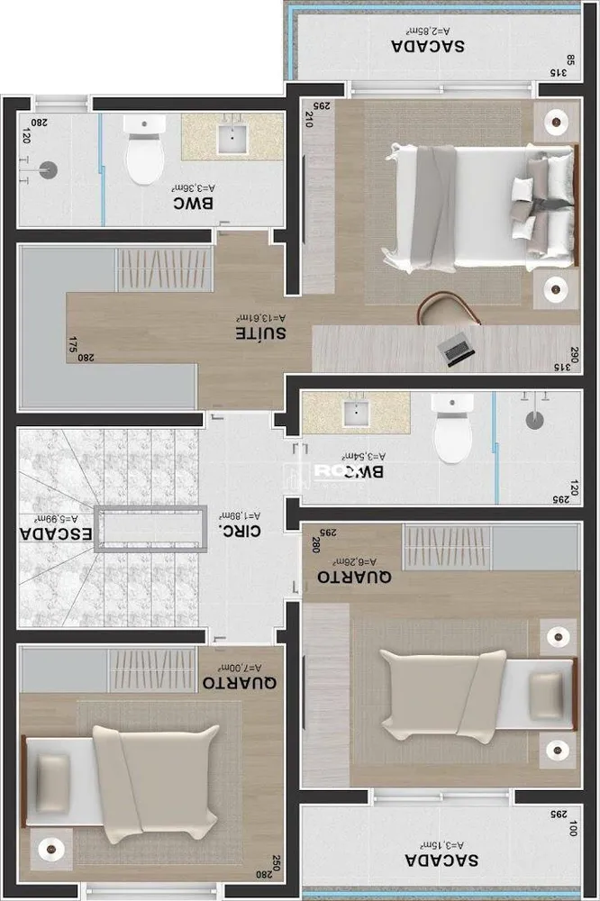 Sobrado, 3 quartos, 120 m² - Foto 7