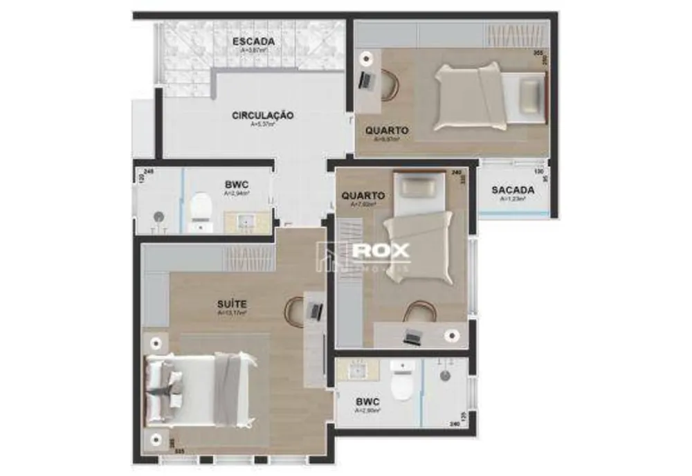 Sobrado, 3 quartos, 124 m² - Foto 4