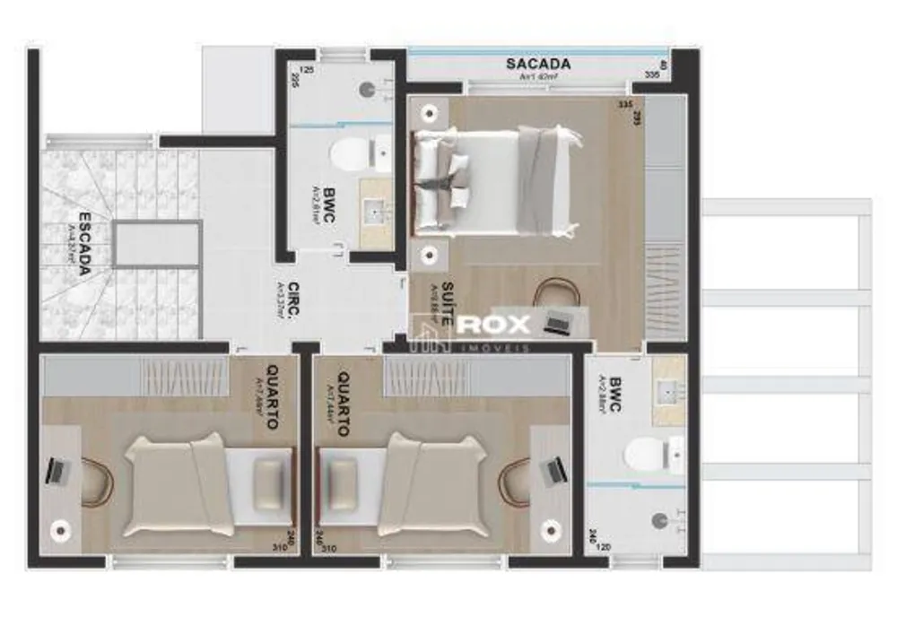 Sobrado, 3 quartos, 124 m² - Foto 6