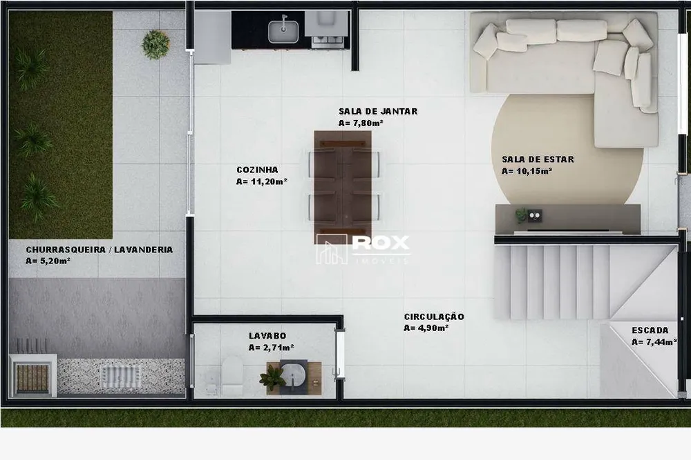 Sobrado, 3 quartos, 110 m² - Foto 4