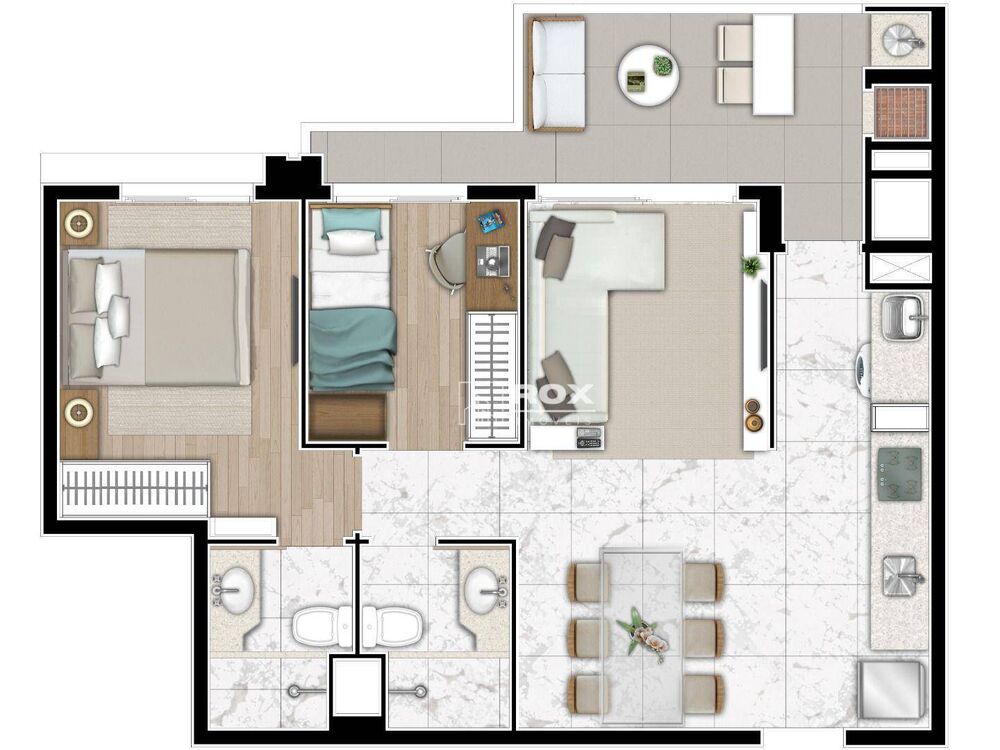 Apartamento, 2 quartos, 61 m² - Foto 3