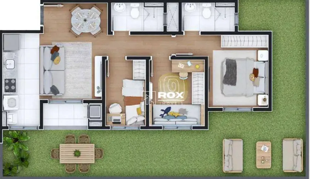 Apartamento, 3 quartos, 52 m² - Foto 1