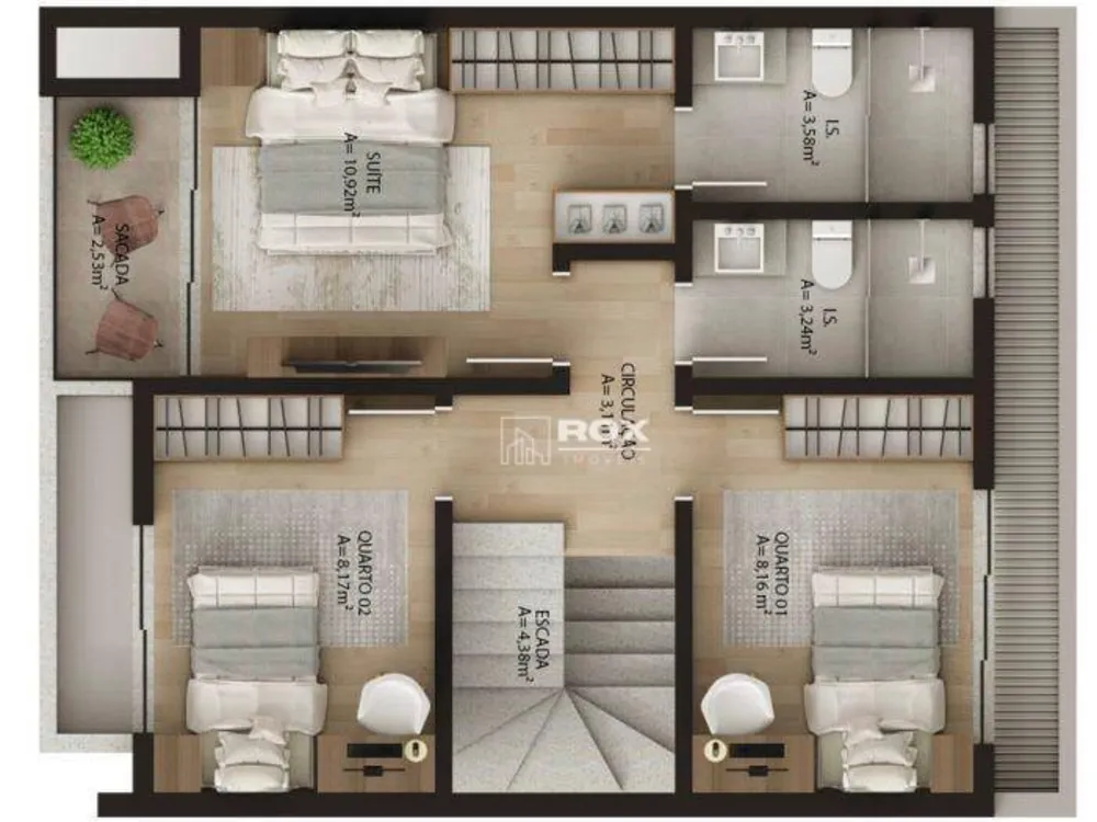 Sobrado, 3 quartos, 141 m² - Foto 12