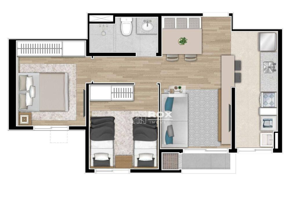 Apartamento, 2 quartos, 44 m² - Foto 3