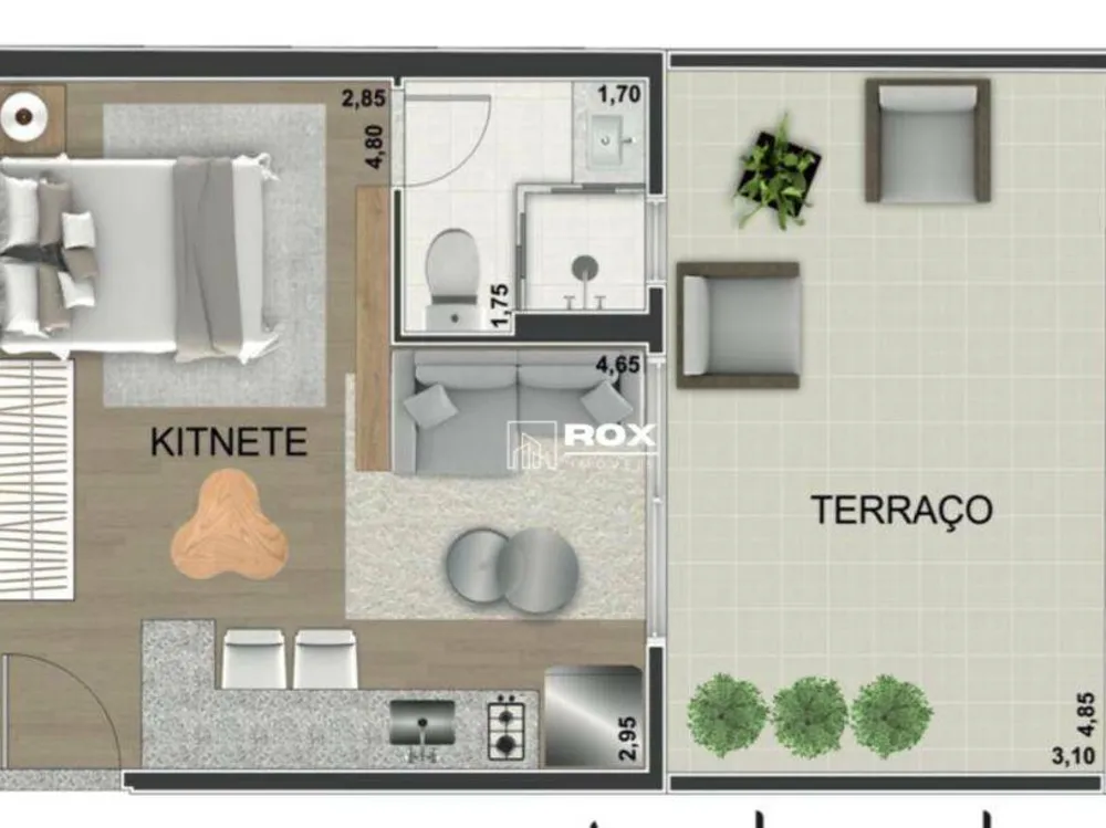 Apartamento, 1 quarto, 23 m² - Foto 7