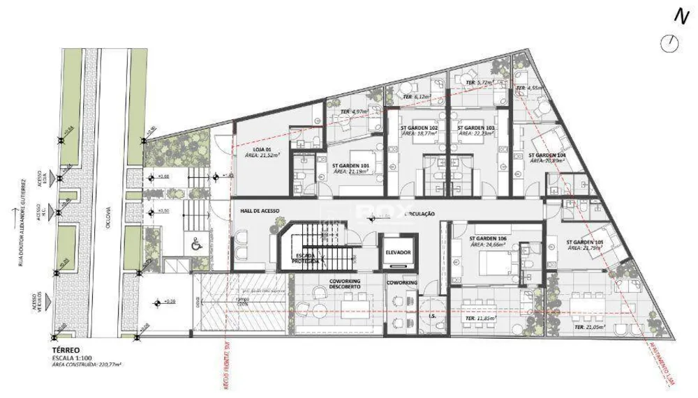 Apartamento, 1 quarto, 17 m² - Foto 9