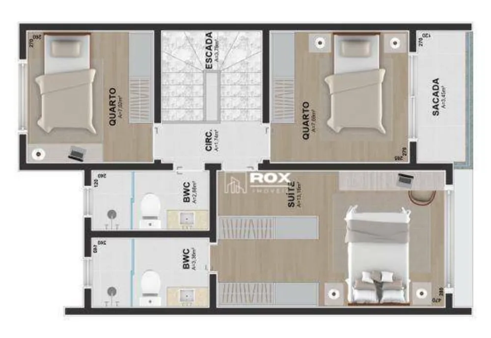 Sobrado, 3 quartos, 114 m² - Foto 5