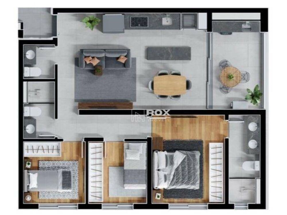 Apartamento, 3 quartos, 72 m² - Foto 1