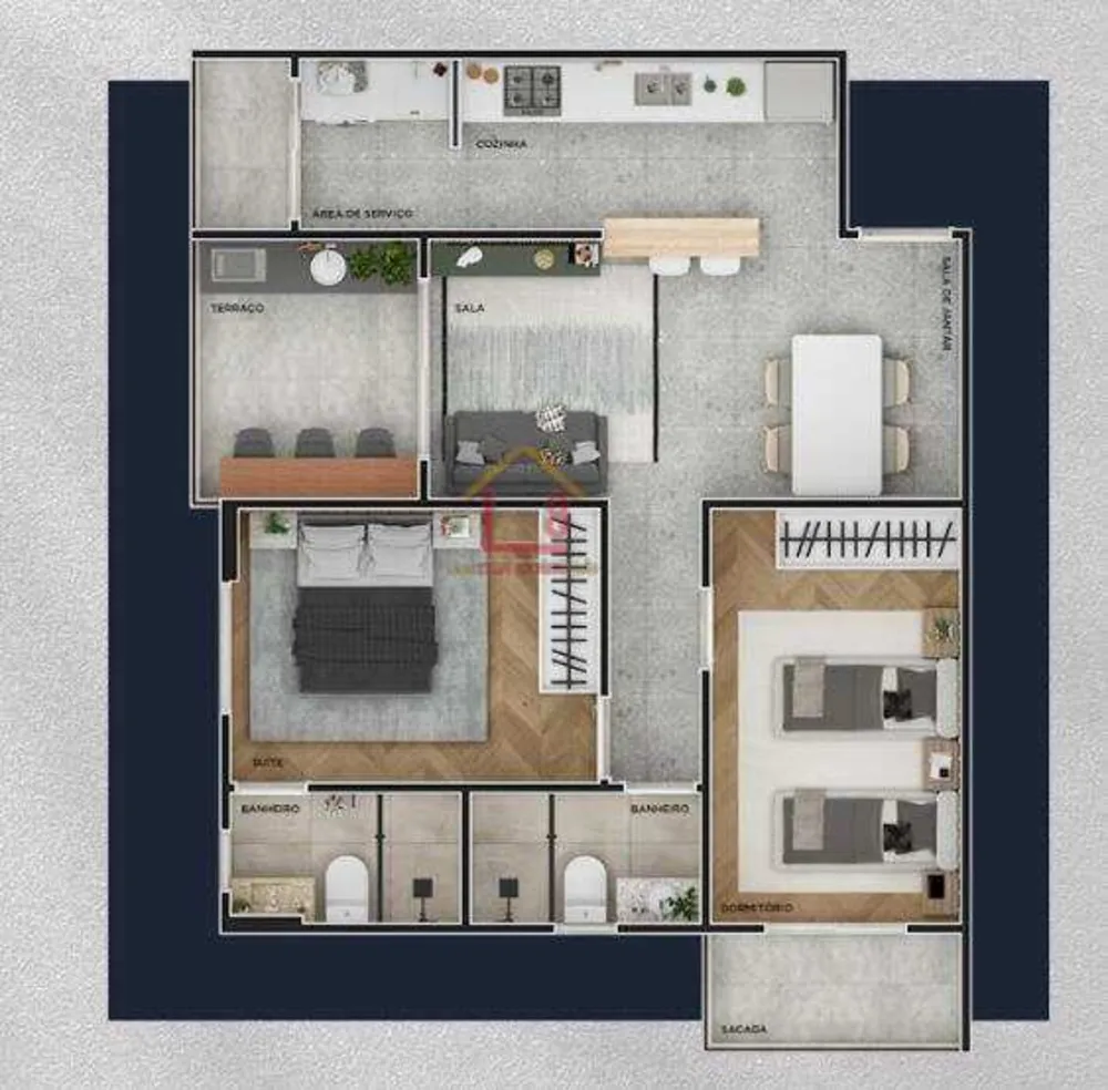Apartamento, 2 quartos, 69 m² - Foto 6