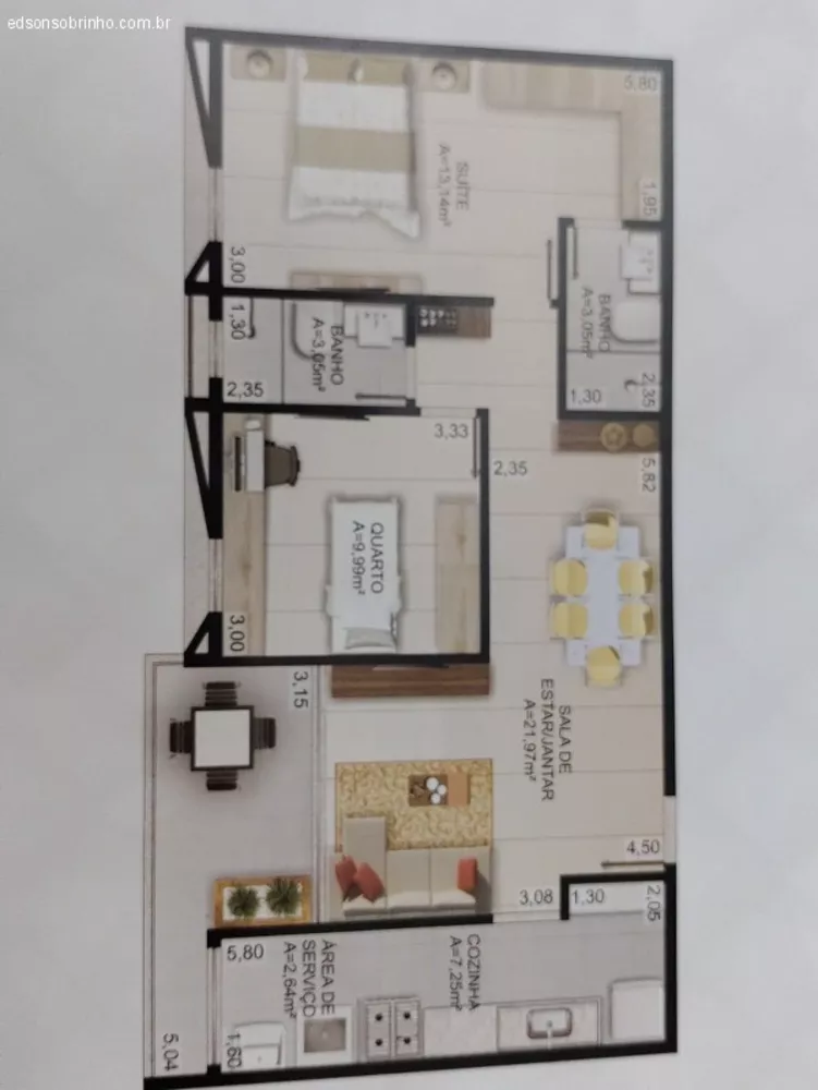 Apartamento, 2 quartos, 84 m² - Foto 8