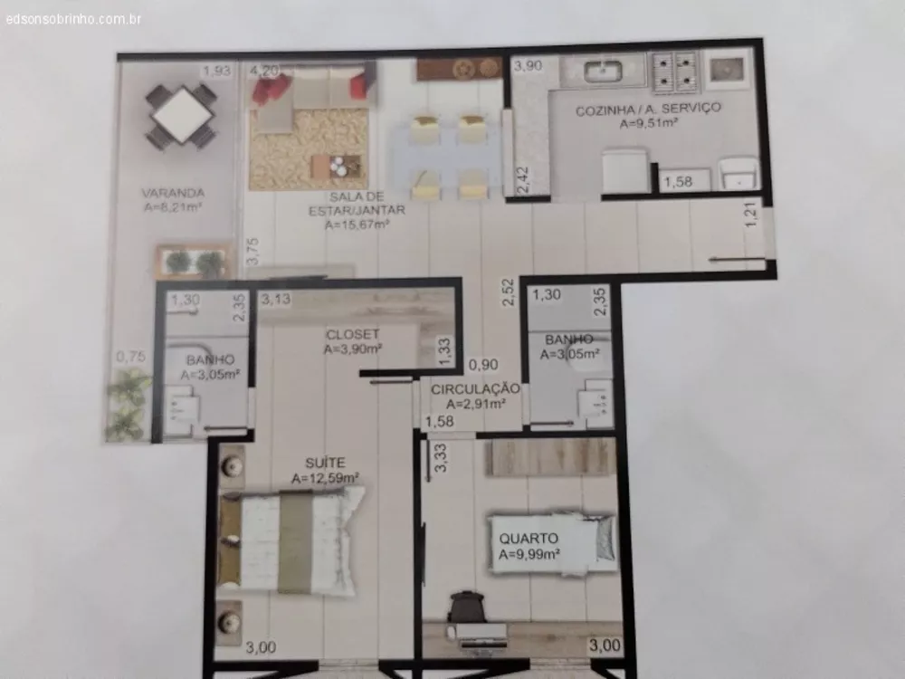 Apartamento, 2 quartos, 84 m² - Foto 5