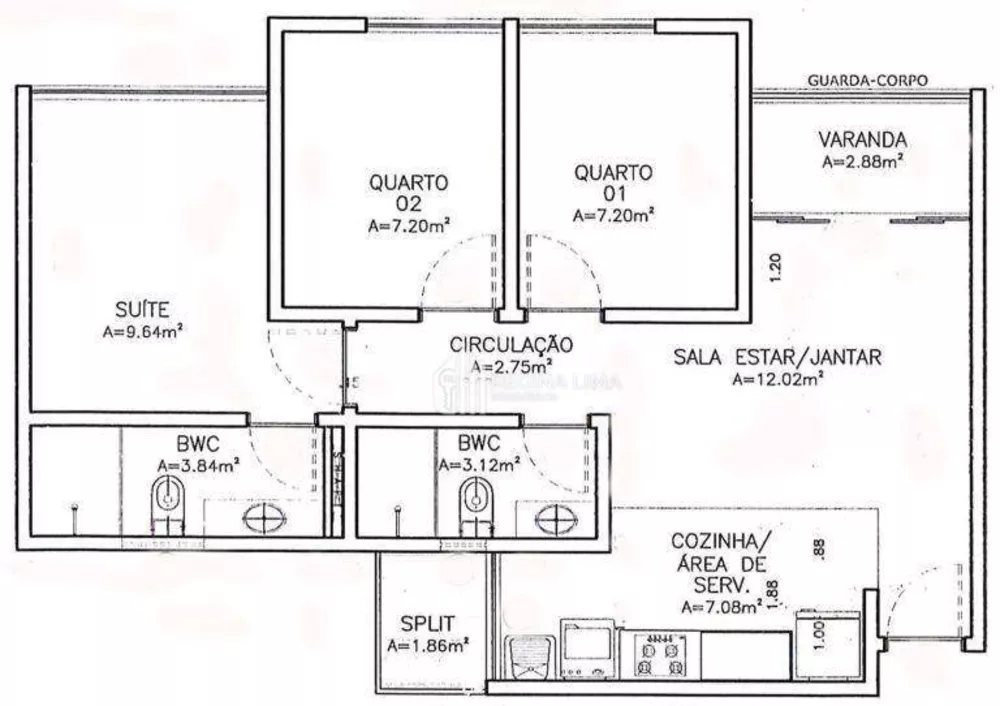 Apartamento, 3 quartos, 64 m² - Foto 4