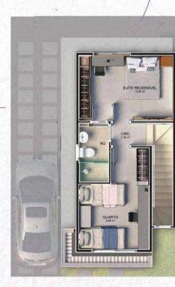 Casa de Condomínio, 2 quartos - Foto 1
