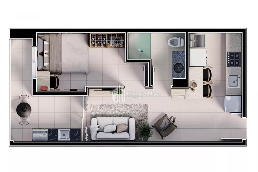 Apartamento, 1 quarto, 41 m² - Foto 2
