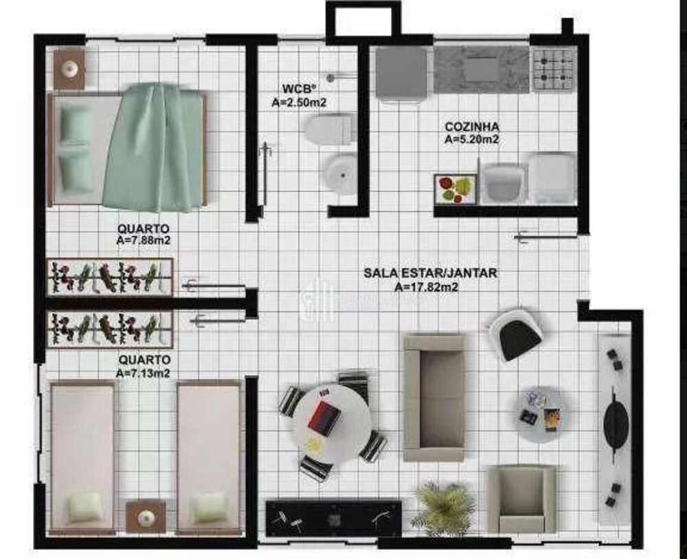 Apartamento, 2 quartos, 46 m² - Foto 7