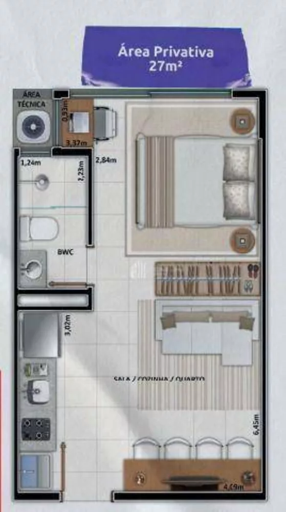 Kitnet-Studio - Foto 7