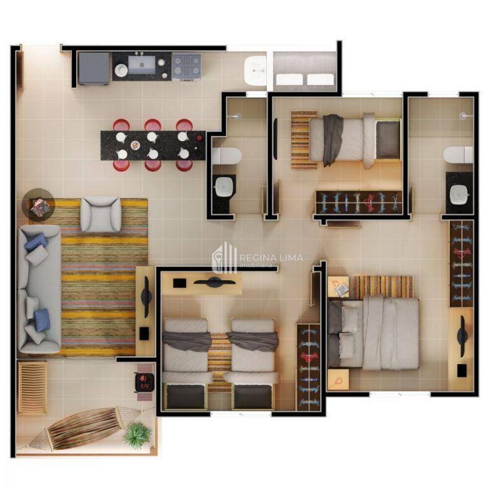 Apartamento à venda com 3 quartos, 73m² - Foto 4