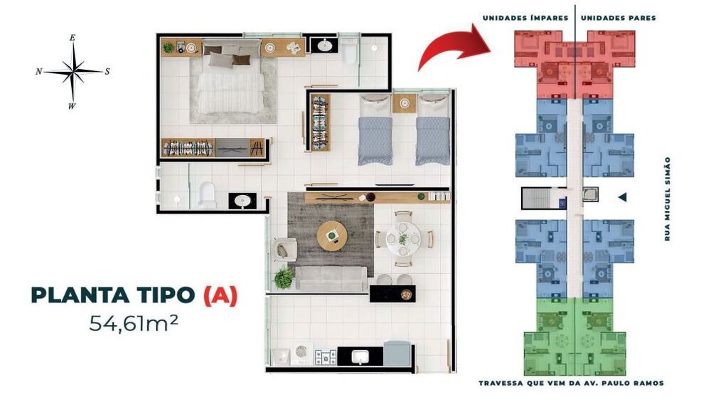 Apartamento, 2 quartos, 54 m² - Foto 10