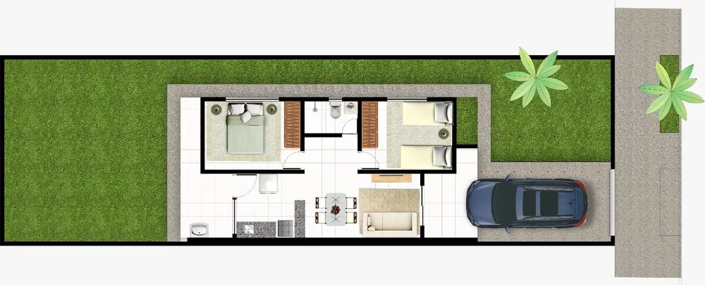Casa, 2 quartos, 63 m² - Foto 12