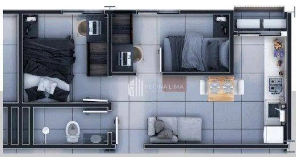 Kitnet-Studio, 34 m² - Foto 4