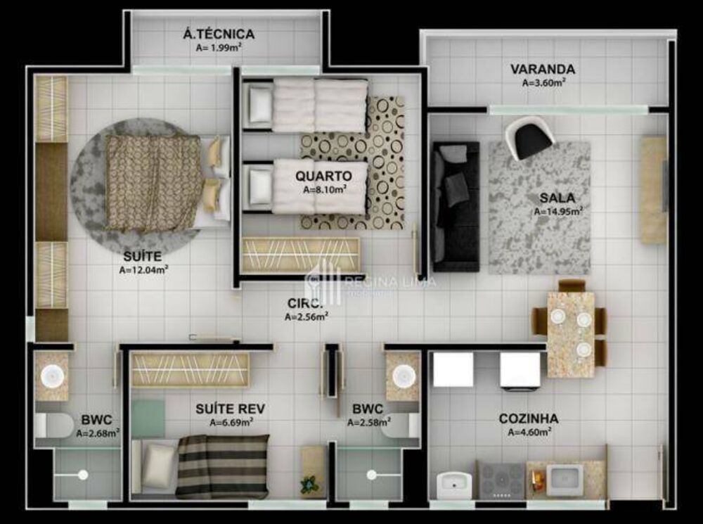 Apartamento, 3 quartos, 70 m² - Foto 3