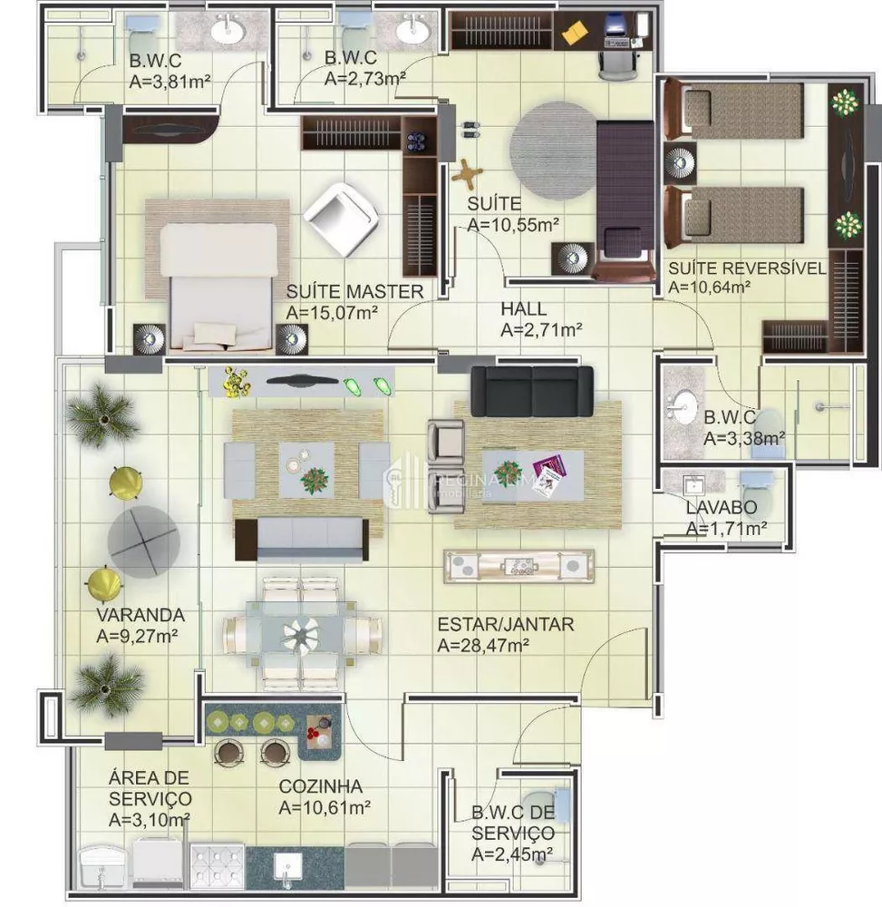 Apartamento, 3 quartos, 118 m² - Foto 7